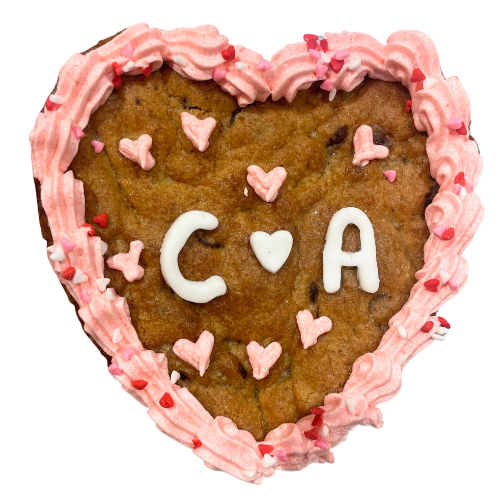 Personalized Giant Heart Cookie
