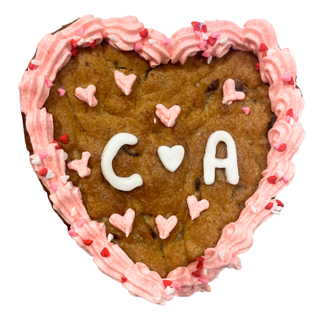 Personalized Giant Heart Cookie