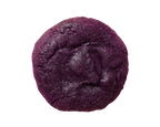 Purple cookie on a white background